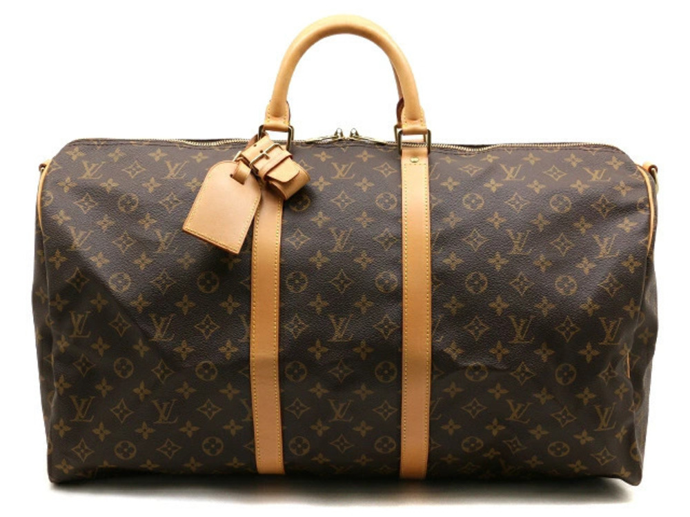 LOUIS VUITTON Monogram Keepall Bandouliere Boston Bag